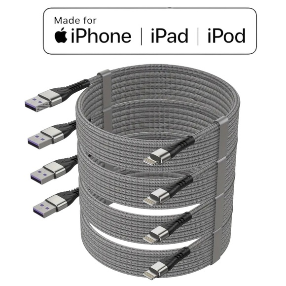 Apple Certified 6ft Lightning Charger C Cable iPhone 14/13/12/11/X/XS/XR/XS iPad - Picture 1 of 16